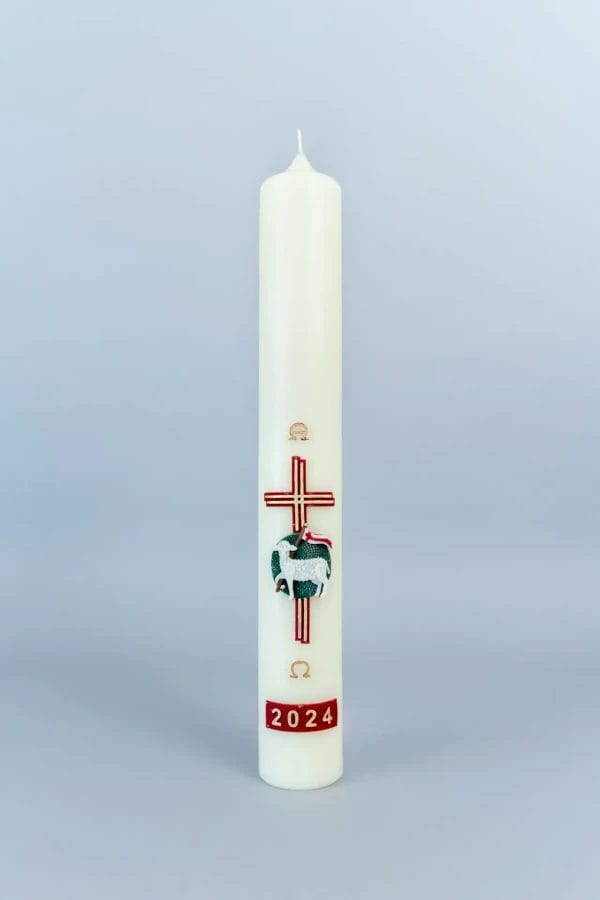 Reliëf A – Het triomferende Paaslam 60 x 8 cm